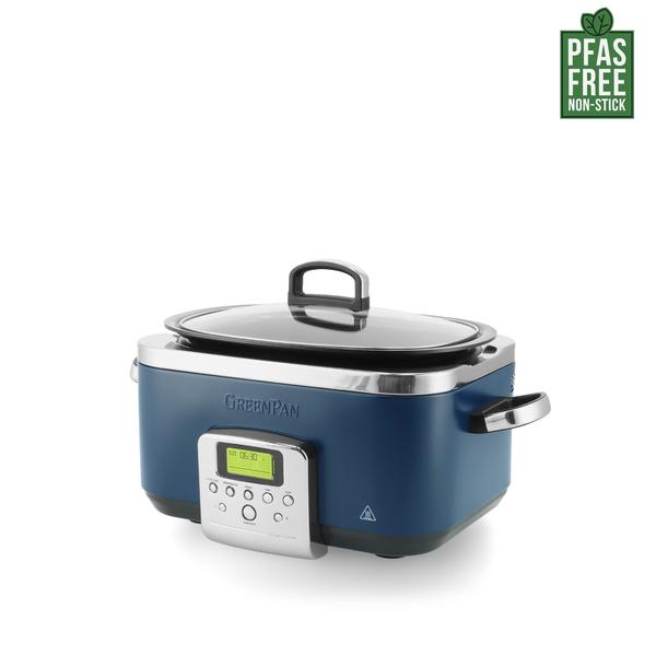 GreenPan Slow Cooker 6L Oxford Blue